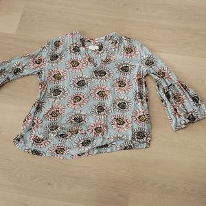 LOFT floral blouse